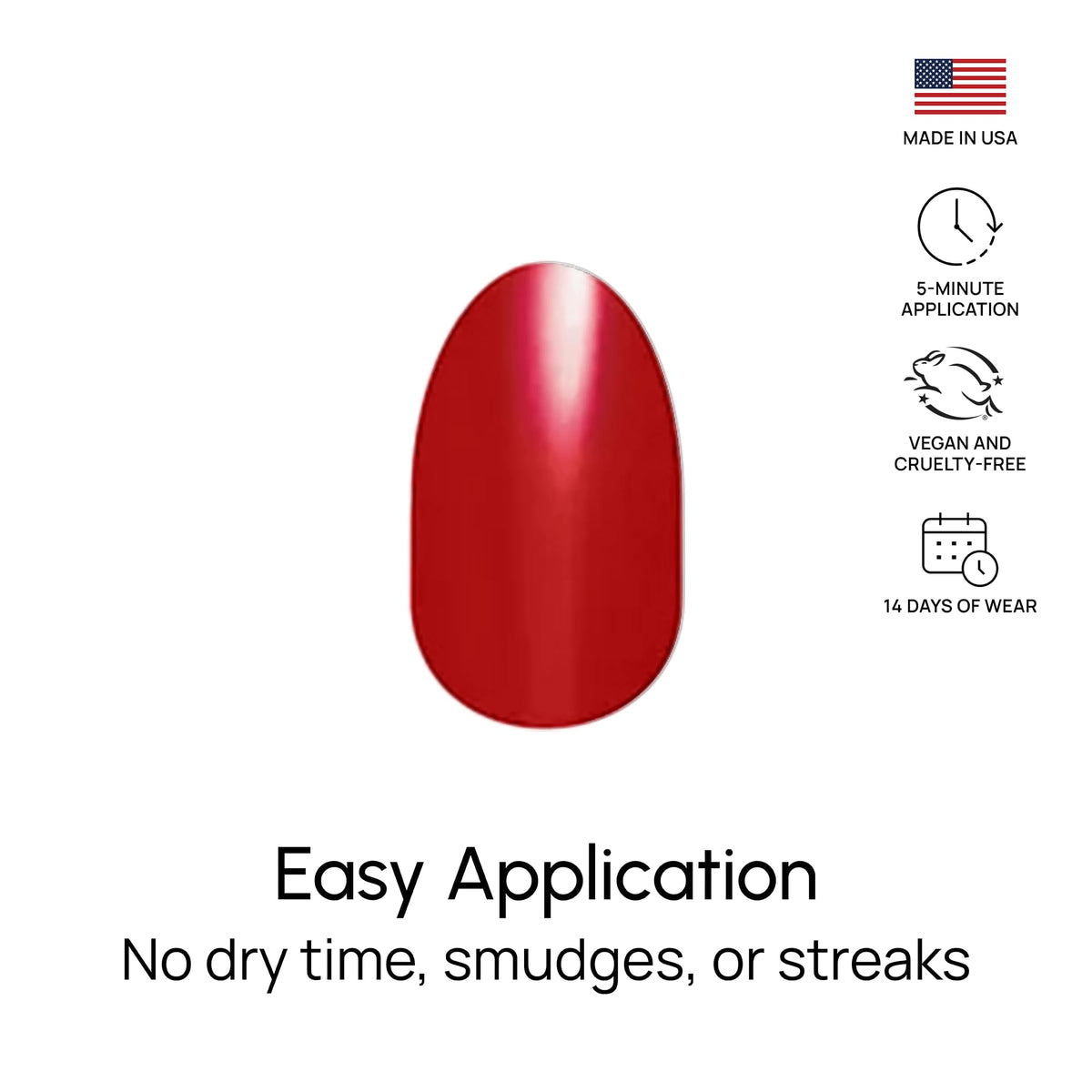 Easy peel-and-stick application for Color Street nail strips