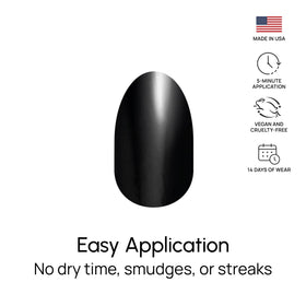 Long-lasting Color Street Midnight in Manhattan wear preview with chip-free look.