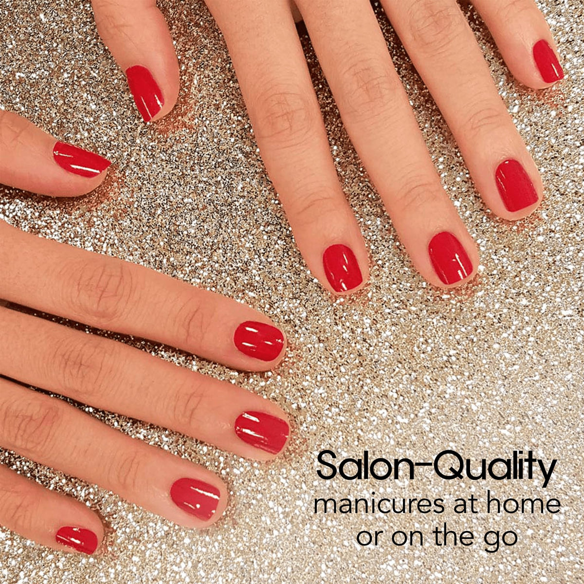 Creme finish nail strips from Color Street for a sleek home manicure