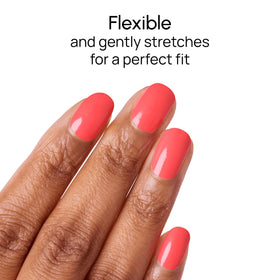 Color Street Peach Tea worn on nails for everyday wear.