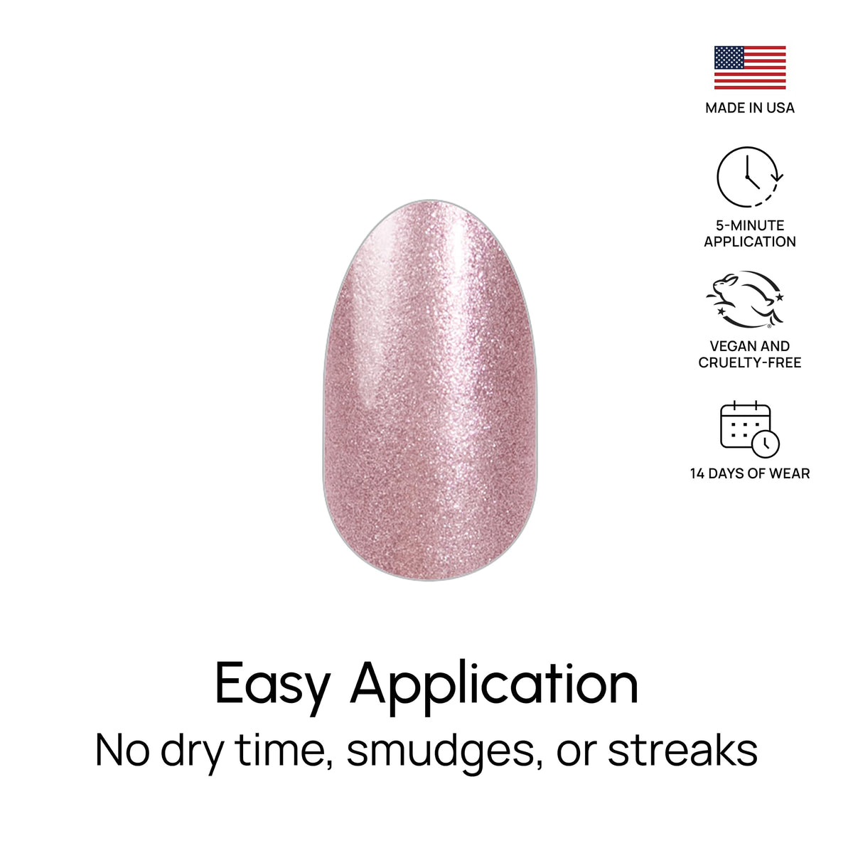 Color Street Princess Cut no drying time feature enables quick, neat nails