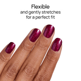 Rio Red nails dry instantly with no smudges.