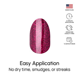 Long-lasting finish for daily wear with Rio Red strips.