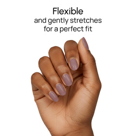 Color Street No-mess manicure with Deep Mauve Jelly strips for fast results
