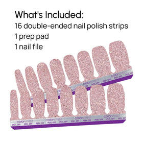 Color Street Social Butterfly finished manicure looks glossy and wear-ready