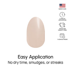 No drying time with ready-to-wear Toffee Nut strips.