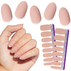 Color Street Vanilla Romance bottle with subtle shimmer for an at-home manicure