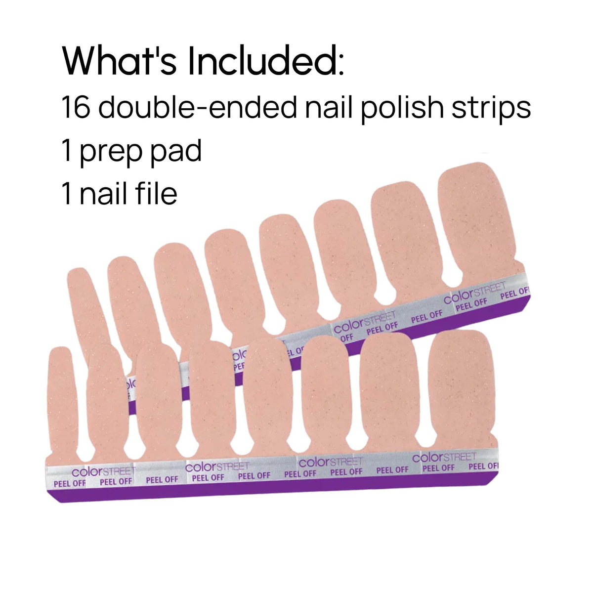 Color Street Vanilla Romance finish on nails appears durable and chip-resistant