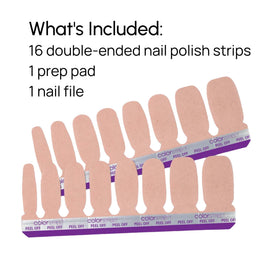 Color Street Vanilla Romance finish on nails appears durable and chip-resistant