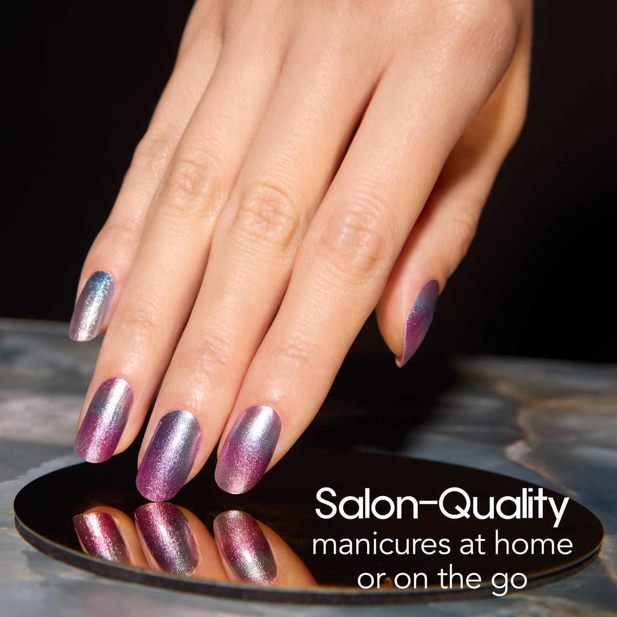 Color Street Wander Luster strips are easy to apply without tools