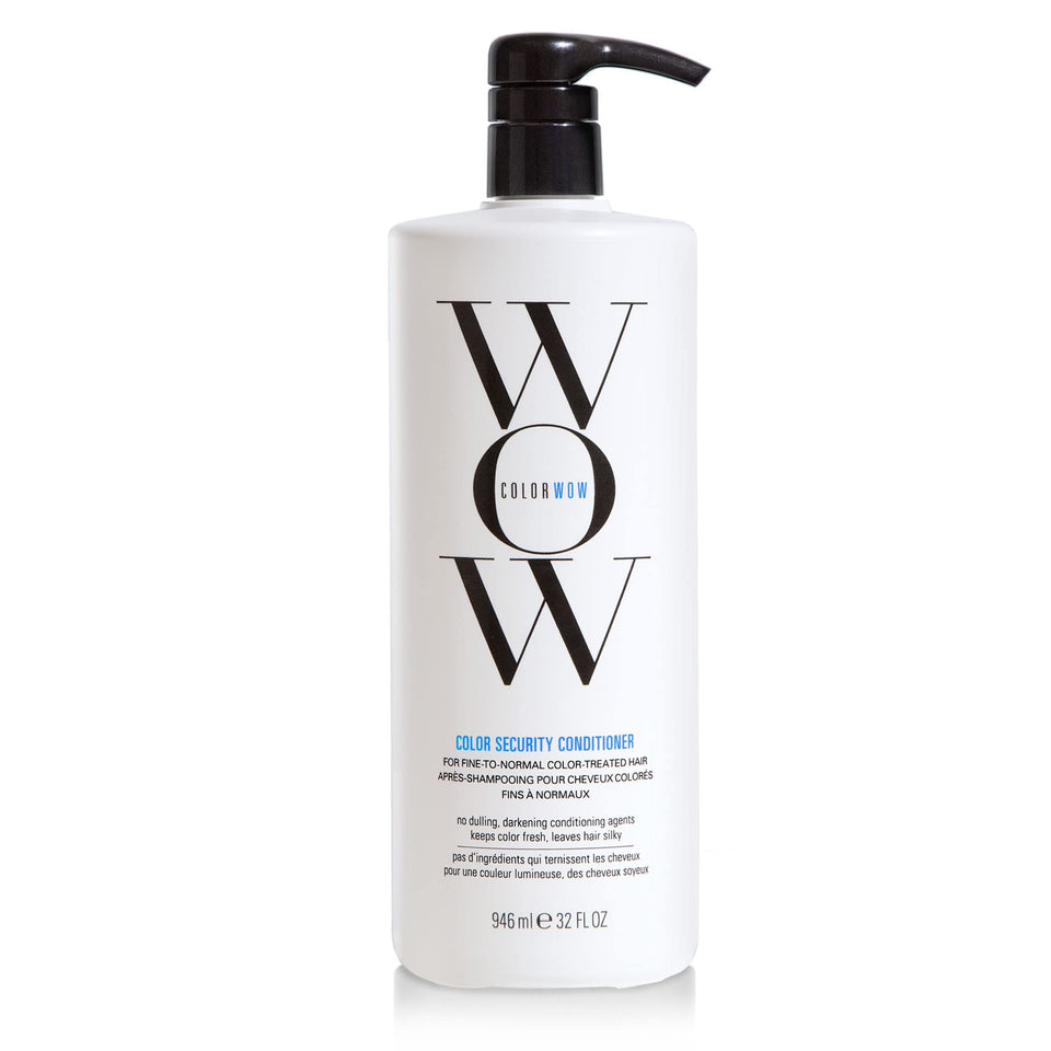 COLOR WOW Color Security Conditioner bottle front showing weightless hydration for fine hair