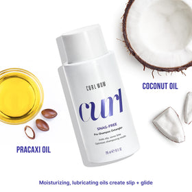 COLOR WOW Curl Wow Snag-Free Detangler in a washday routine scene