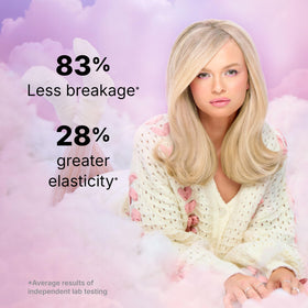 COLOR WOW Dreaming Advanced Repair resurfaced hair appears smooth and buoyant.