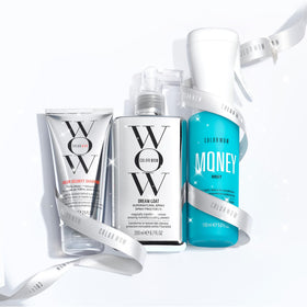 COLOR WOW Slay Kit Money Mist leaves hair glossy with built-in heat protection