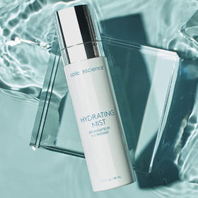Packaging for Colorescience Hydrating Setting Mist with calming skin benefits