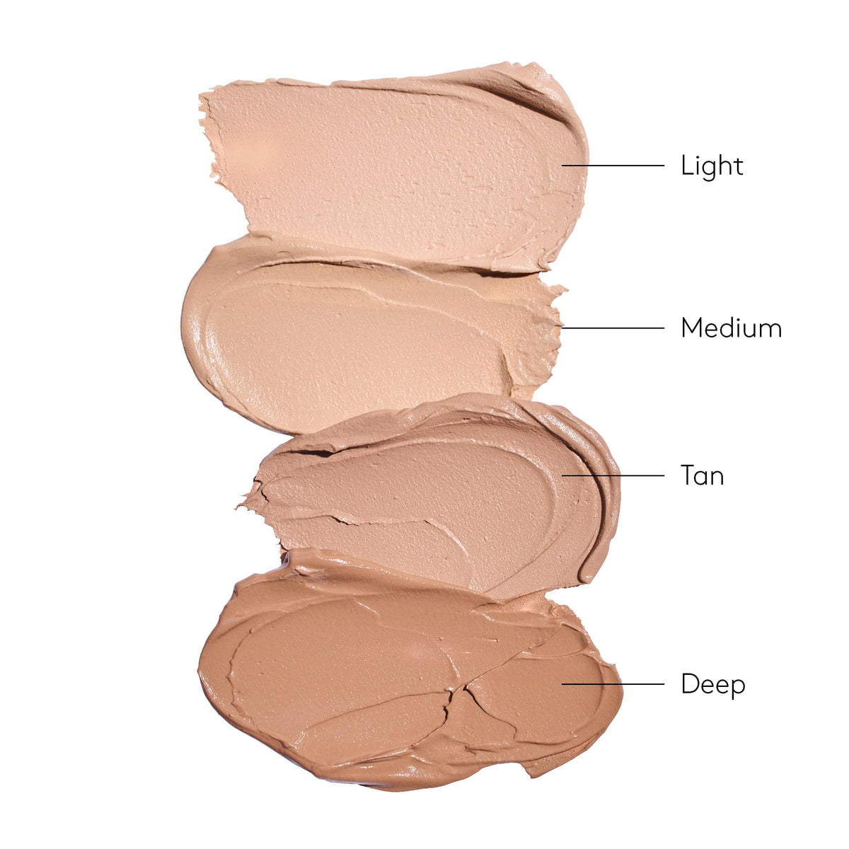 Close-up of creamy, lightweight Colorescience foundation blending into skin.
