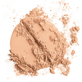 Colorescience Natural Finish foundation applied with brush on moisturized skin for even blending.