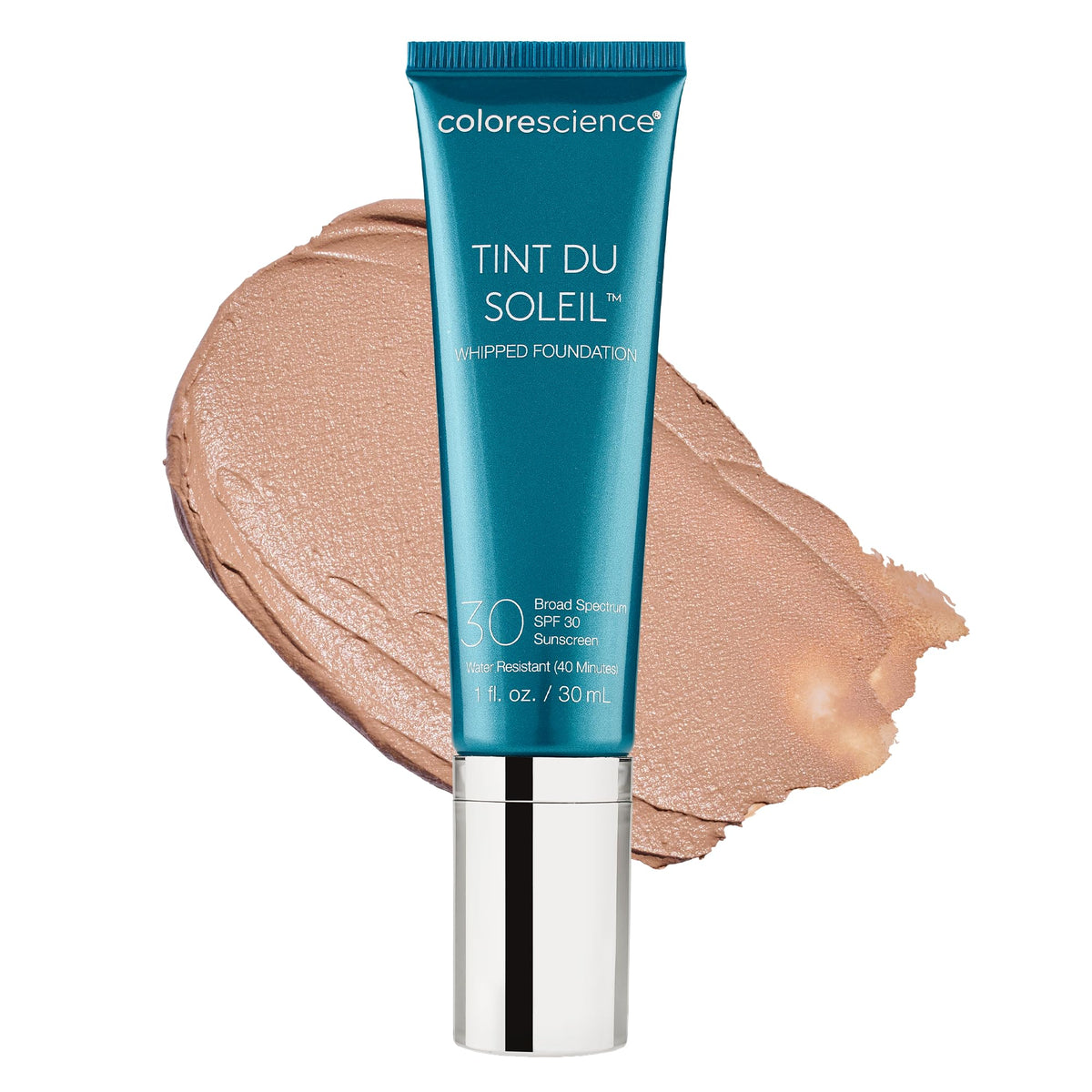 Colorescience Tint du Soleil bottle with SPF 30 protection and a luminous finish.