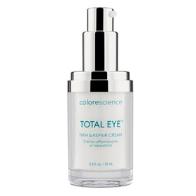 Colorescience Total Eye Firm & Repair Cream tube delivering smooth, hydrated eye skin.