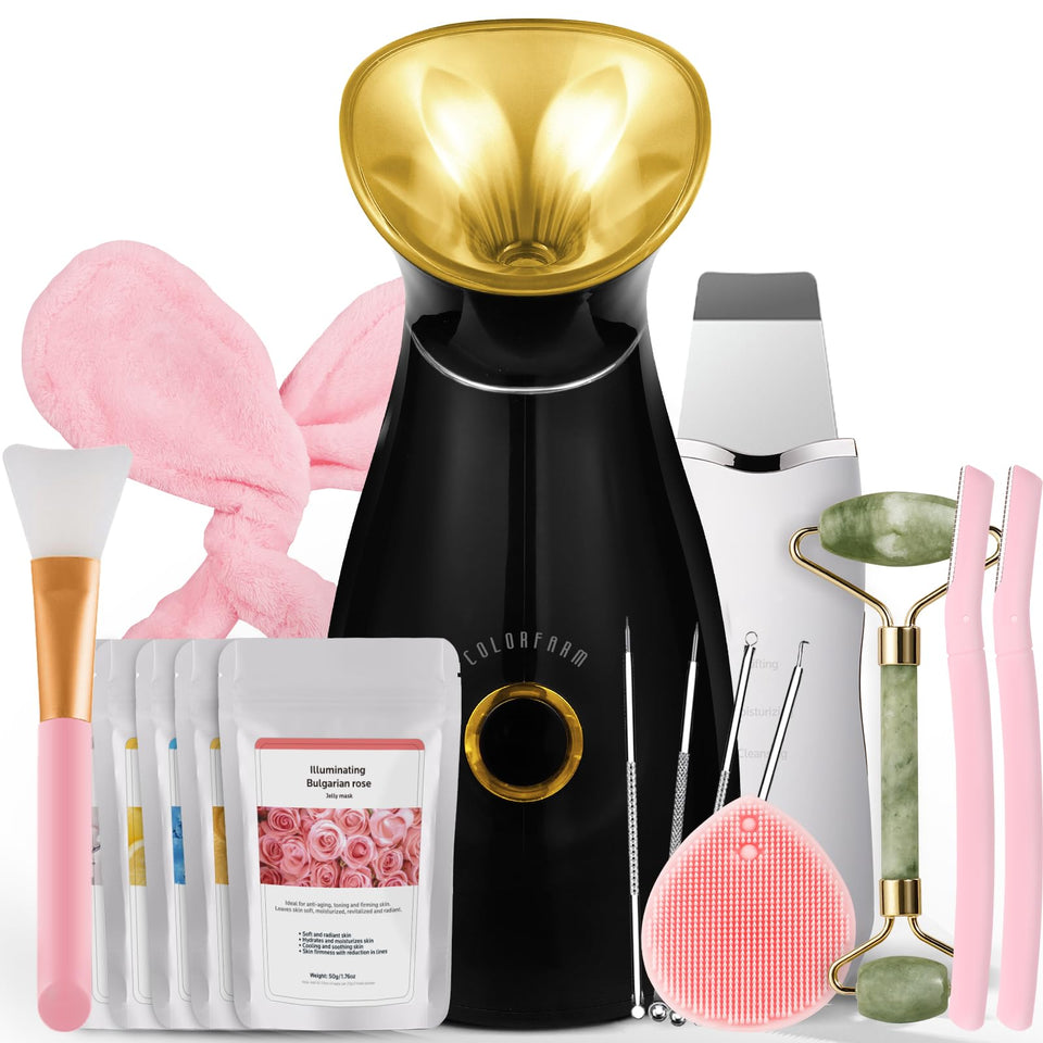 Colorfarm facial steamer nano ionic mist for deep cleansing and hydration.