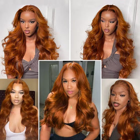 Colorful Bird 18-inch copper brown wig suitable for many looks