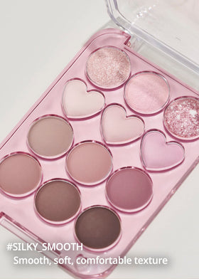 COLORGRAM Pin Point Eyeshadow Palette long-lasting formula maintains vibrant color throughout the day