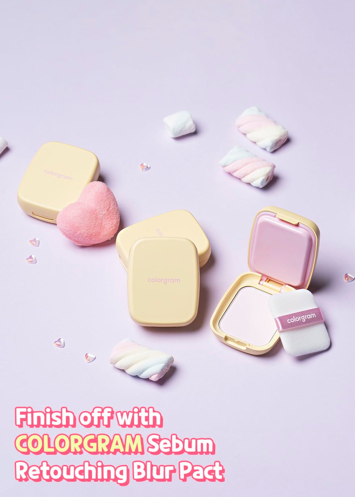 Colorgram soft-focus-matte-finish application shows seamless blending for natural makeup.