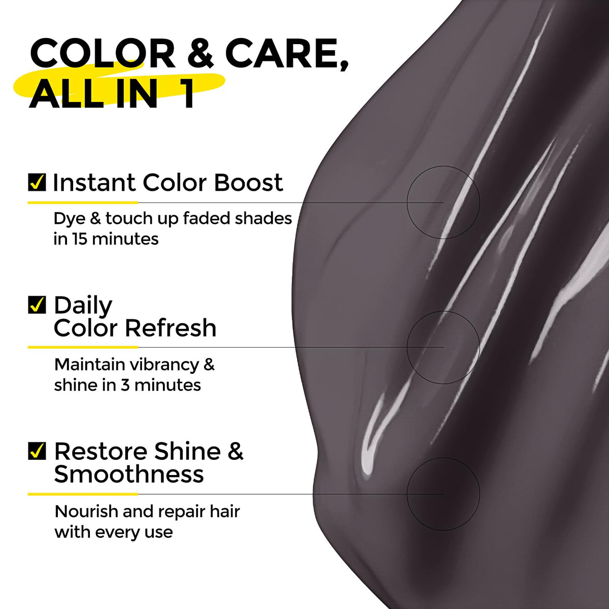COLORLOMO conditioner with almond oil provides nourishing shine and softness.