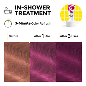 COLORLOMO Merlot on wet hair used as daily conditioner to refresh color