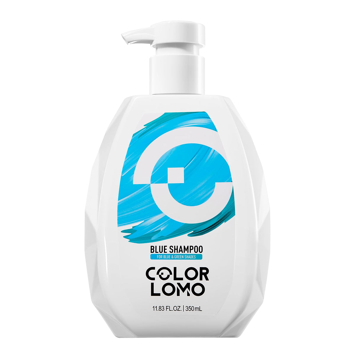 COLORLOMO Ultra Color Safe Shampoo blue bottle shows color protection and shine.