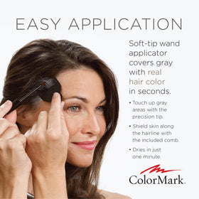 ColorMark Pro real hair color blends with your shade for an authentic look.