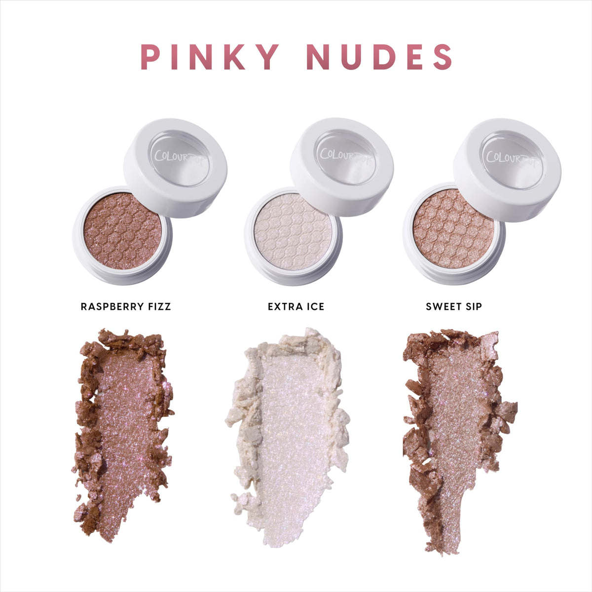 ColourPop Coconut Cream & Soda bouncy texture close-up highlights creamy-to-powder finish.