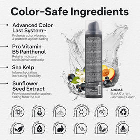 ColorProof All Around Working Hair Spray mist application for quick-dry styling.