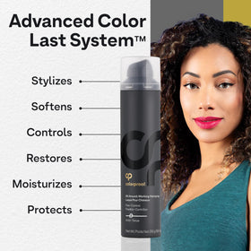 ColorProof All Around Working Hair Spray Pro Vitamin B5 hydrates for easier styling.