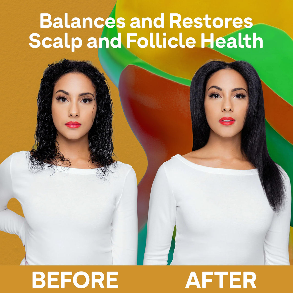 ColorProof Biorepair AHA exfoliation action graphic on scalp