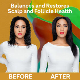 ColorProof Biorepair AHA exfoliation action graphic on scalp