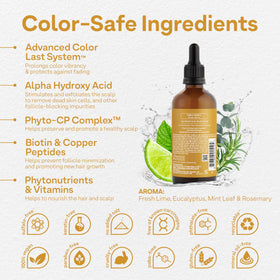 ColorProof Biorepair serum dropper applying to scalp for targeted nourishment