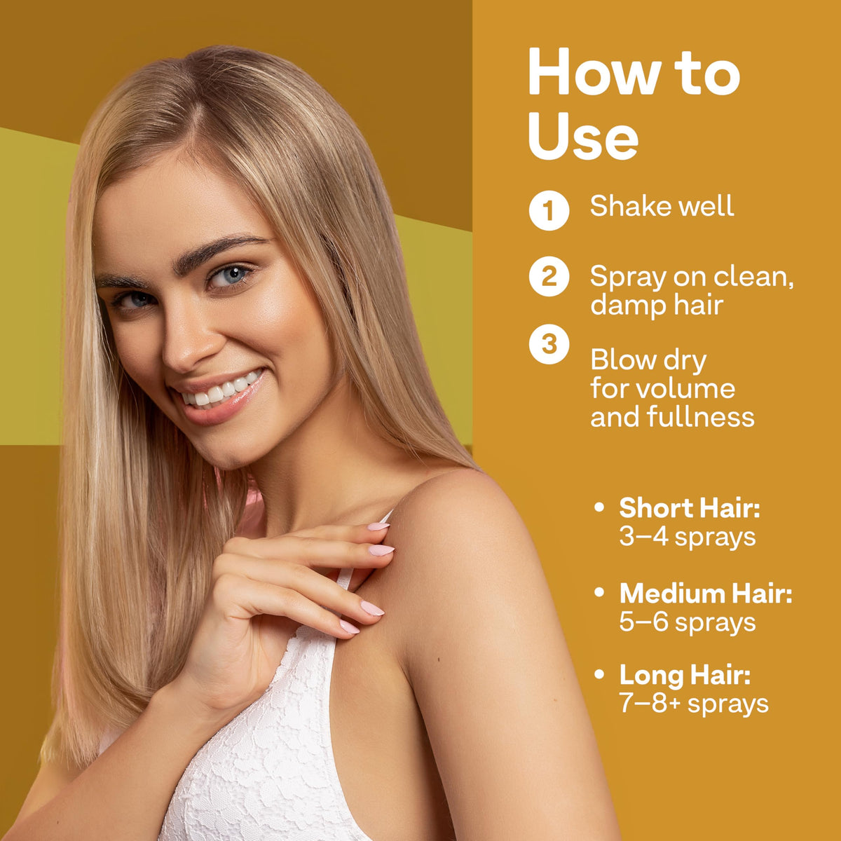 ColorProof Biorepair Thicken Blow Dry Spray mist enables quick, weightless styling.
