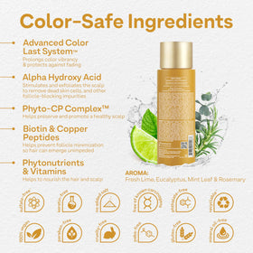 Close-up of ColorProof Biorepair Thicken Conditioner bottle with sleek design