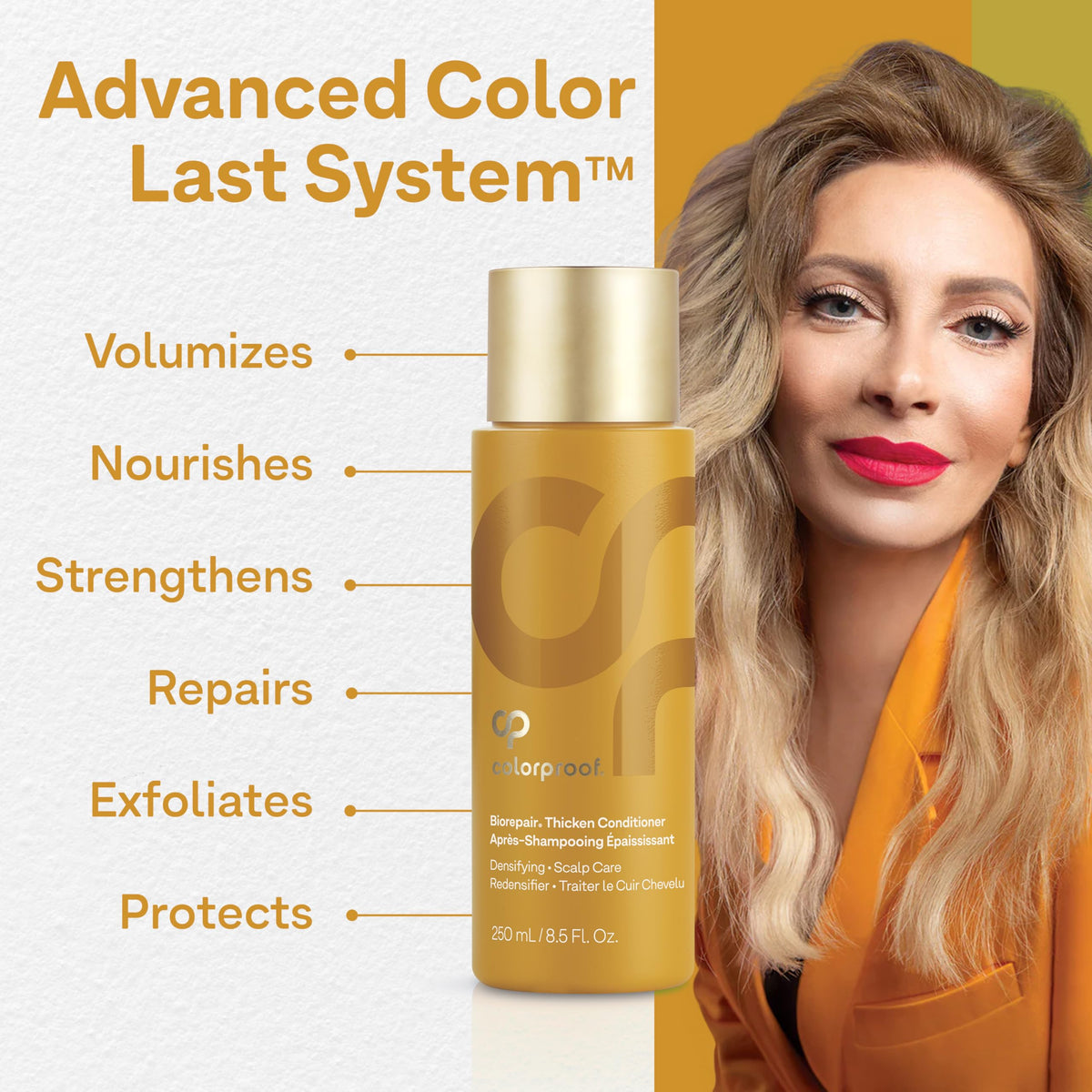 Hair after use appears fuller and more voluminous with healthier sheen