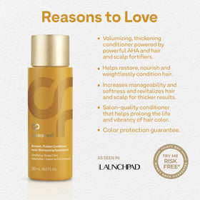 ColorProof Biorepair Thicken Conditioner packaging highlights vegan cruelty-free formula