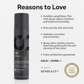 ColorProof Humidity Rx Advanced Color Last System label indicates color protection.