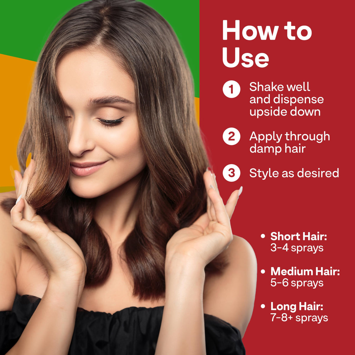 ColorProof ingredients shot shows coconut oil and sea kelp benefits.
