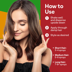 ColorProof ingredients shot shows coconut oil and sea kelp benefits.