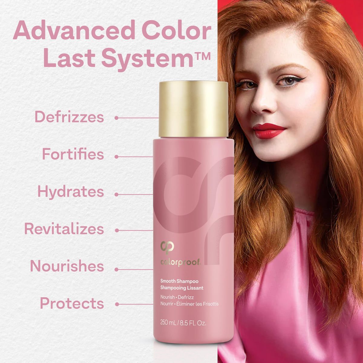 ColorProof Smooth Shampoo packaging designed for premium hair care