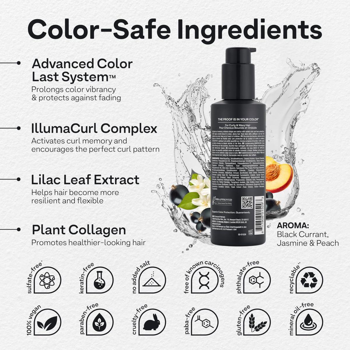 ColorProof Tru Curl Enhancing Crème pump for easy application on damp hair