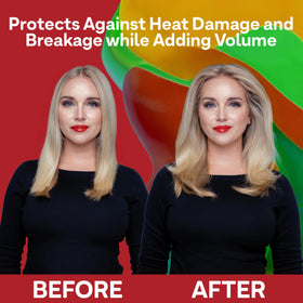 ColorProof Volume Blow Dry Spray hydrates with Polyglutamic Acid for fullness.