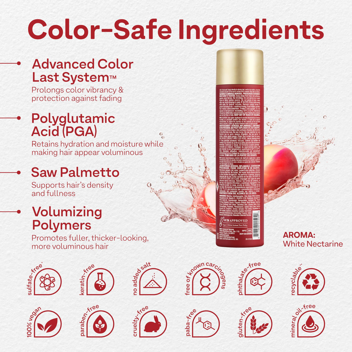 ColorProof Volume Lift It Mousse dispensing action for targeted root lift