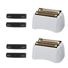 Colorski 2-pack pro shaver foil and cutters in golden finish for precise trimming.