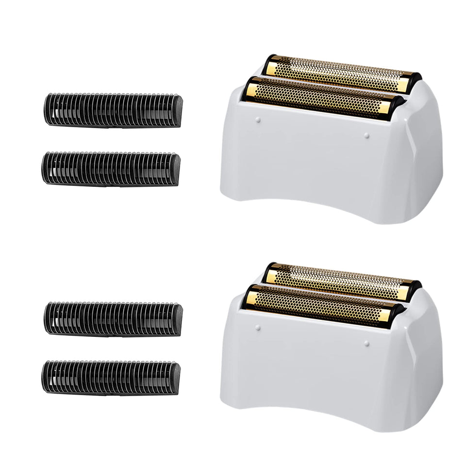Colorski 2-pack pro shaver foil and cutters in golden finish for precise trimming.